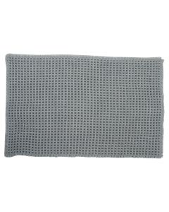 Differnz Wafel badmat 50 x 80 cm polyester grijs