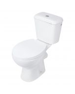 Differnz toiletpot duoblok staand pijp kort zijuitlaat keramiek wit 72.5 x 66.5 x 35.5 cm